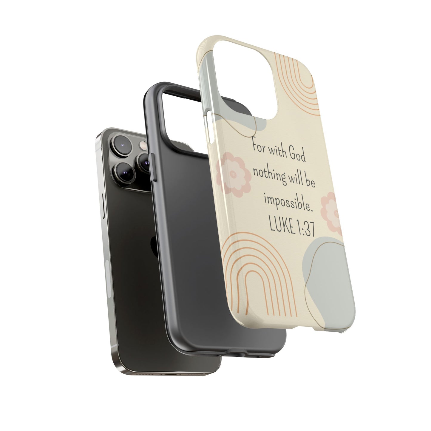 Luke 1:37 Phone Case