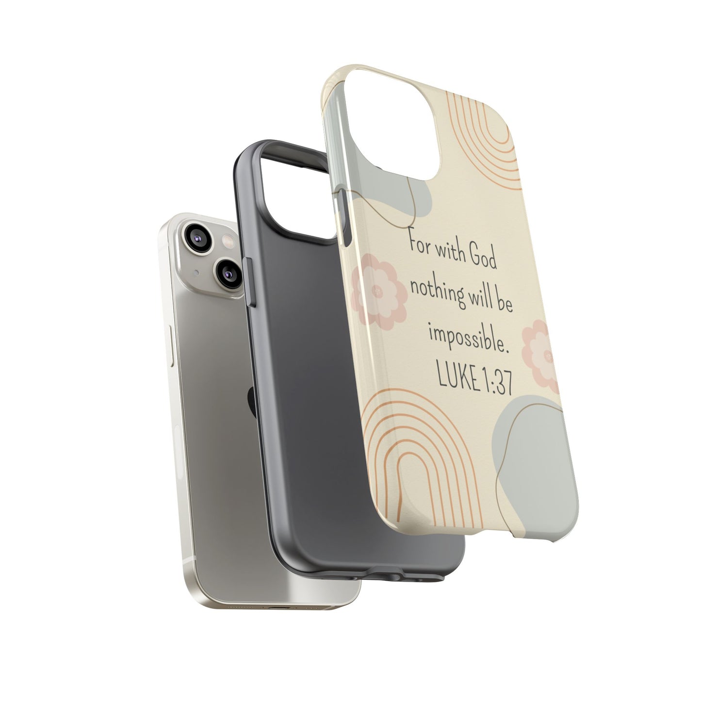 Luke 1:37 Phone Case