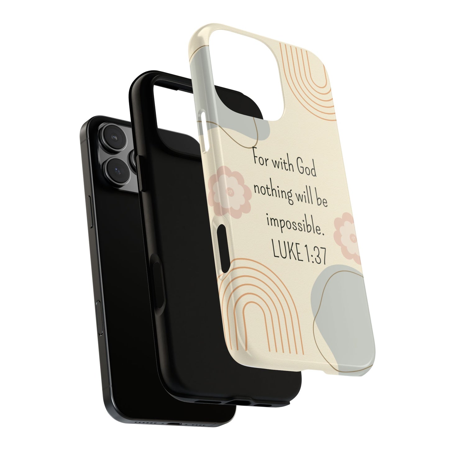 Luke 1:37 Phone Case