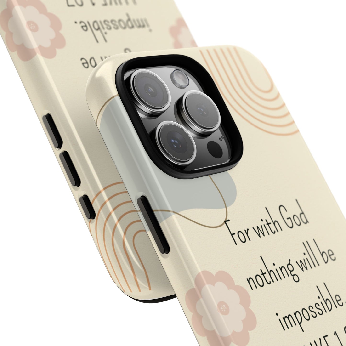 Luke 1:37 Phone Case