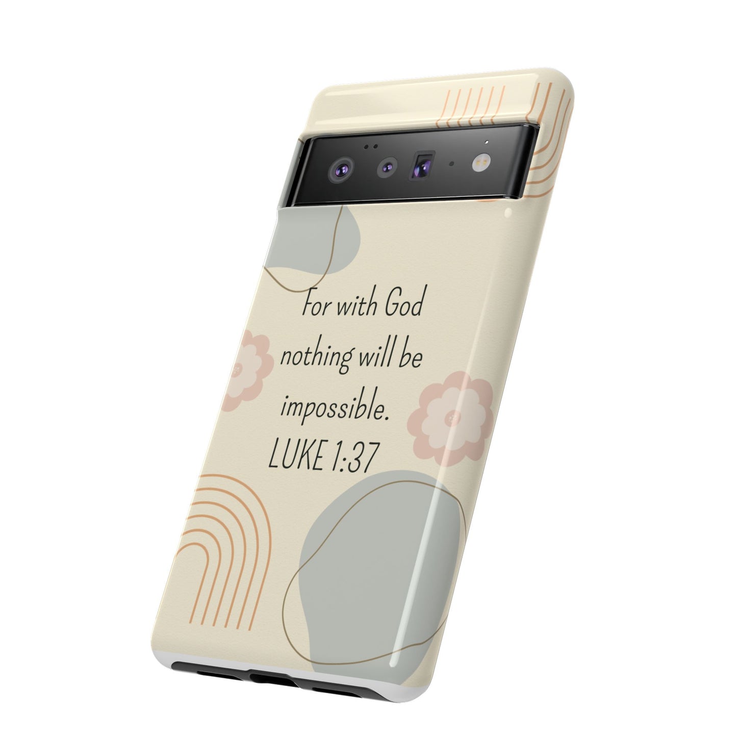 Luke 1:37 Phone Case