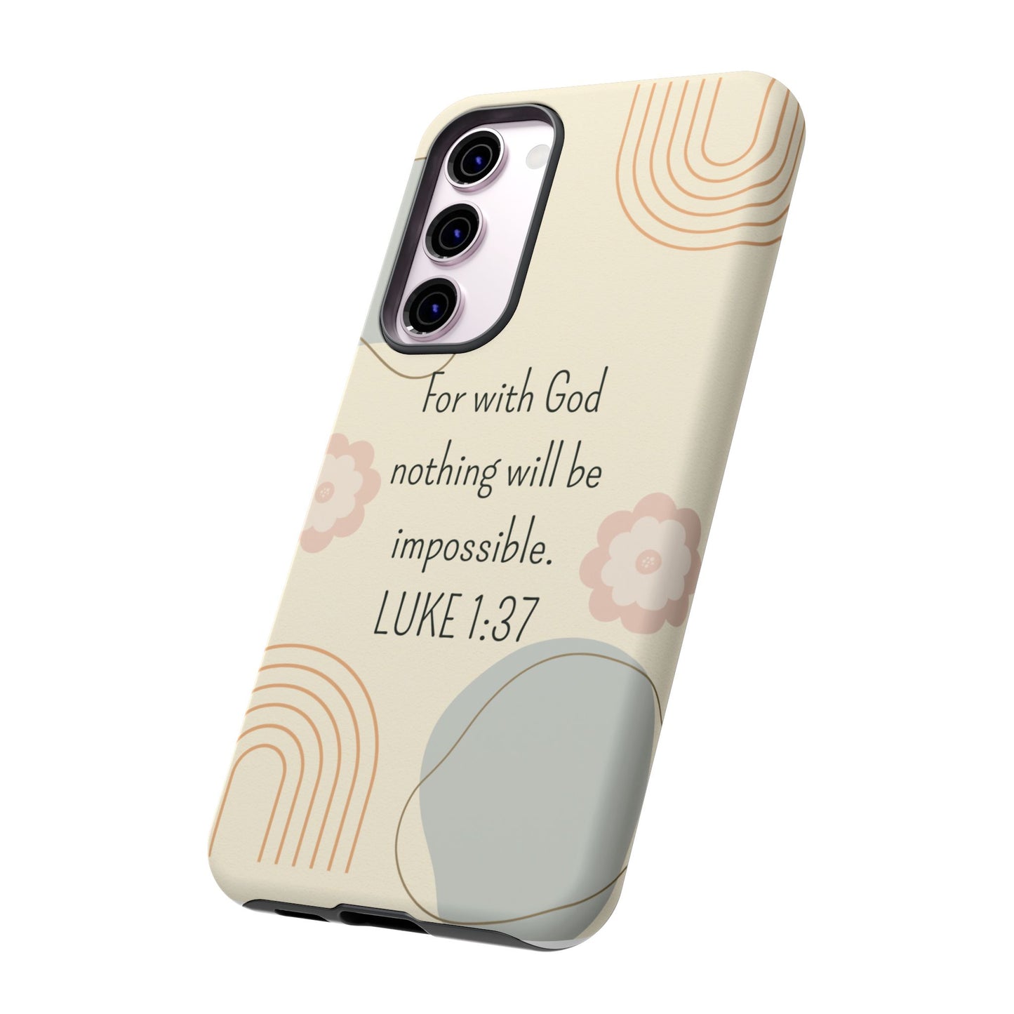 Luke 1:37 Phone Case