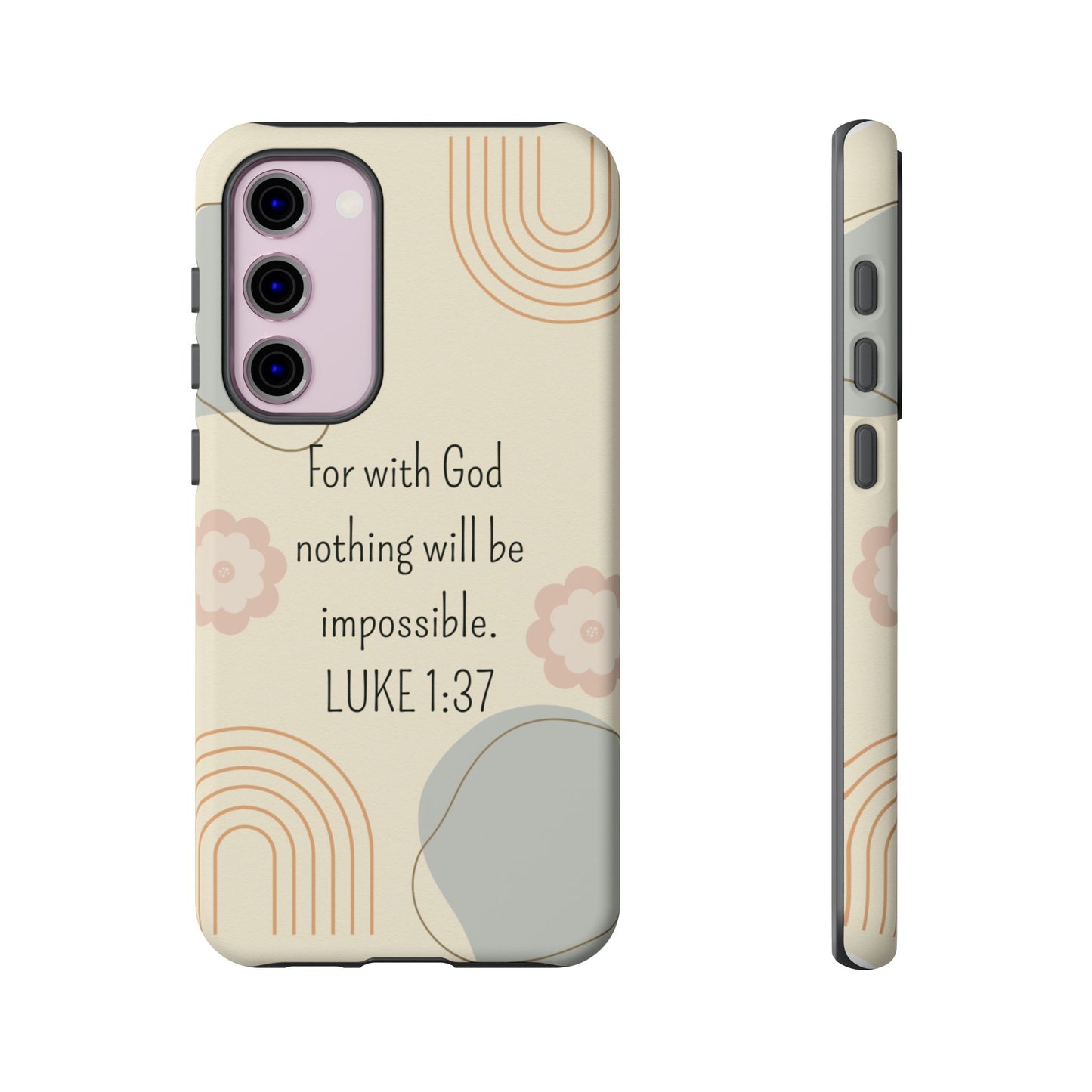 Luke 1:37 Phone Case