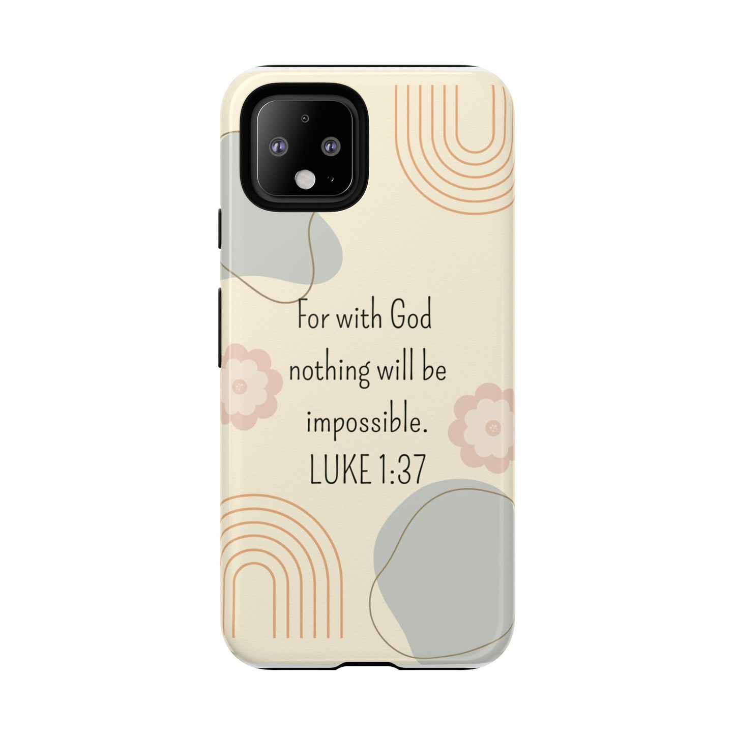 Luke 1:37 Phone Case