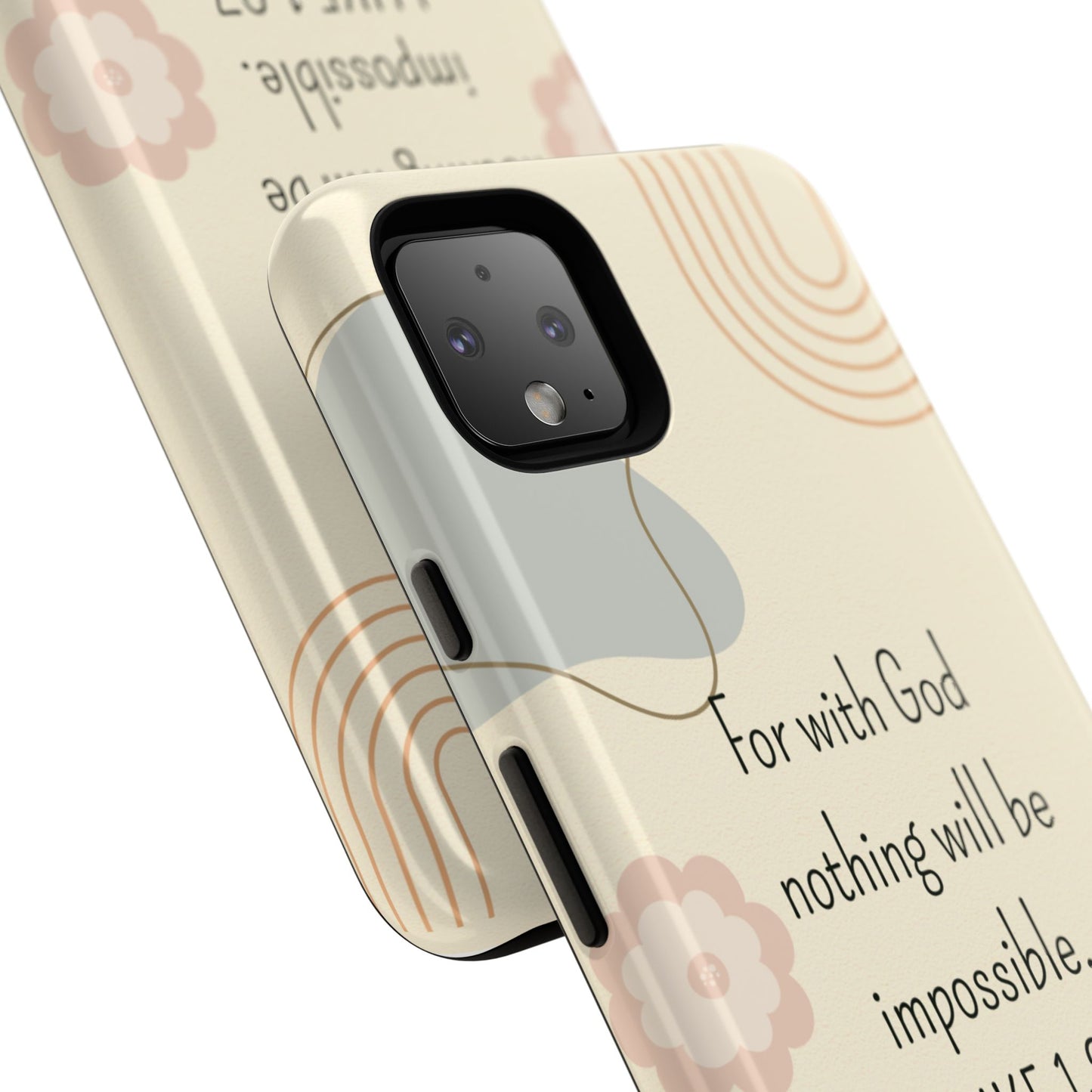 Luke 1:37 Phone Case