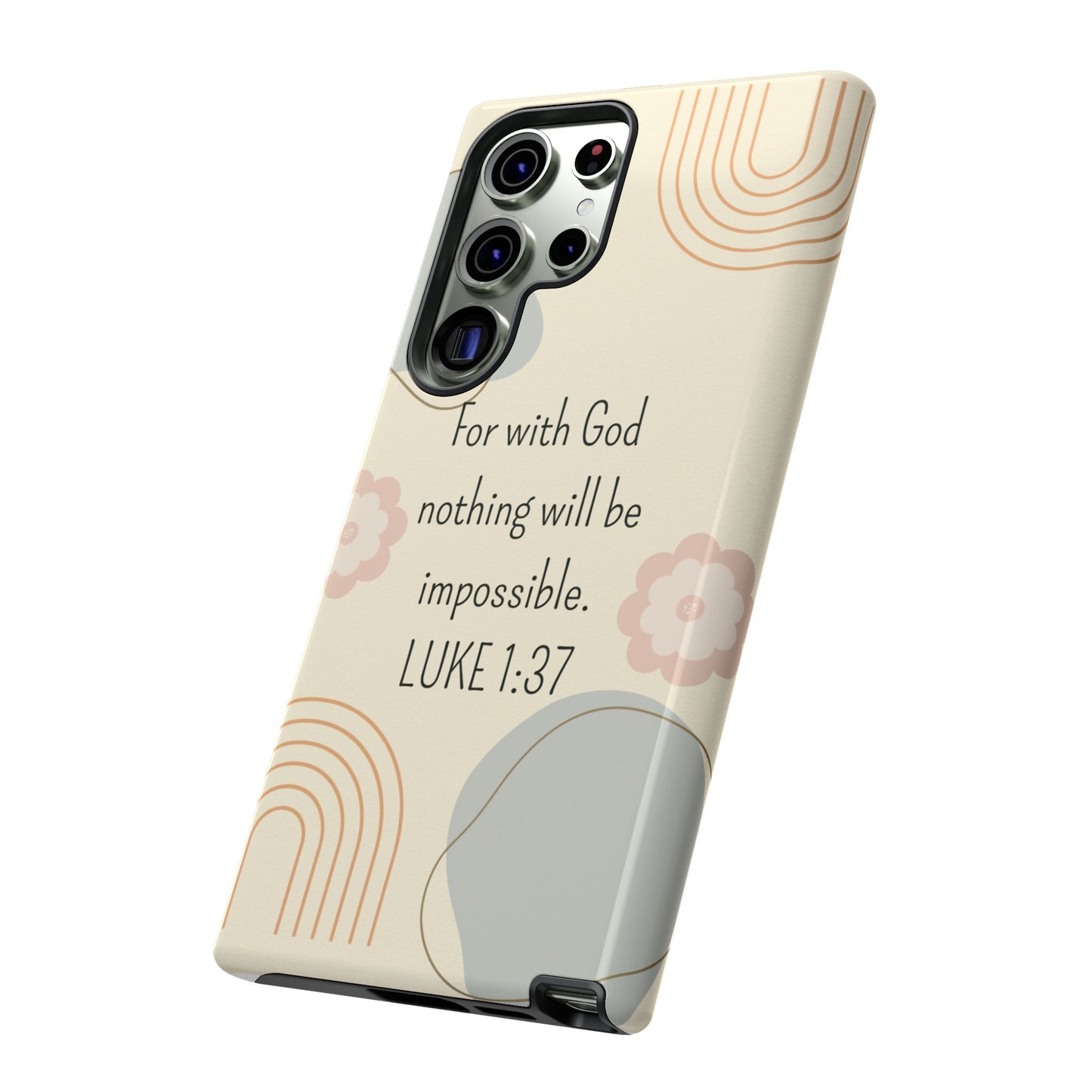 Luke 1:37 Phone Case