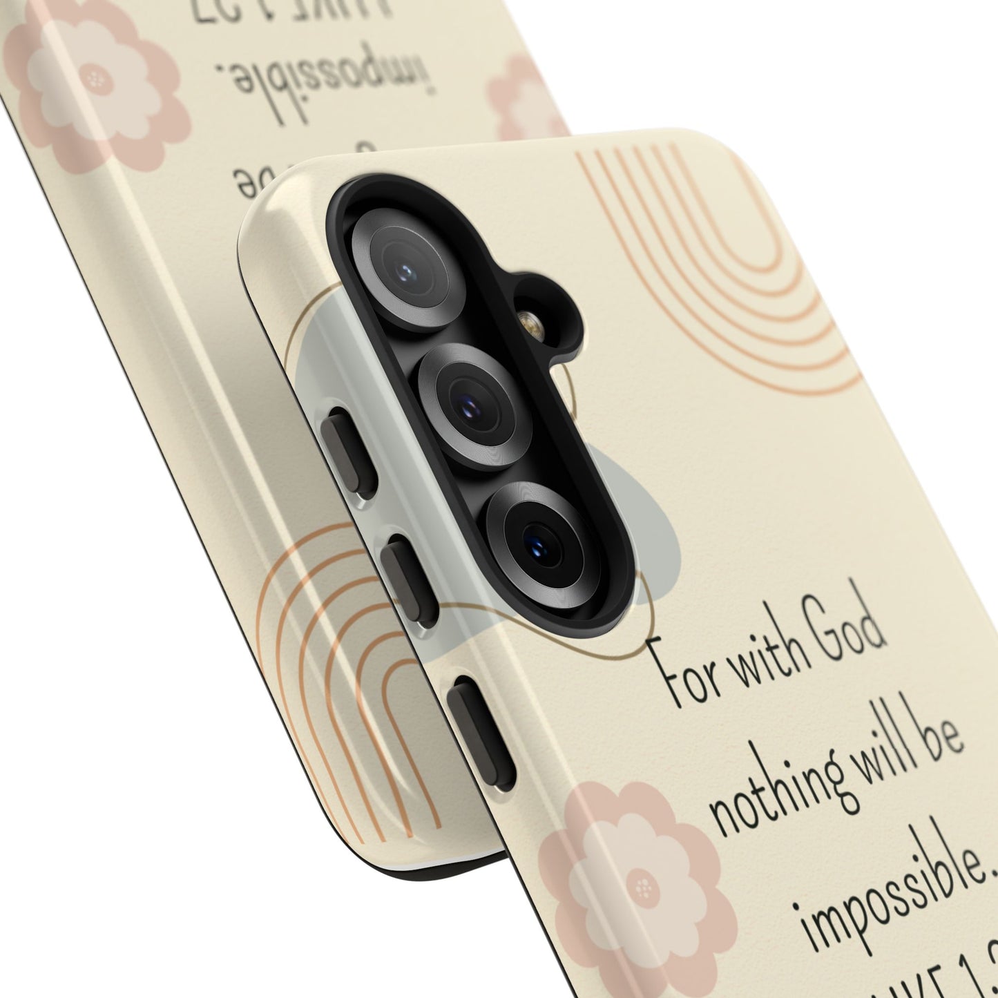Luke 1:37 Phone Case