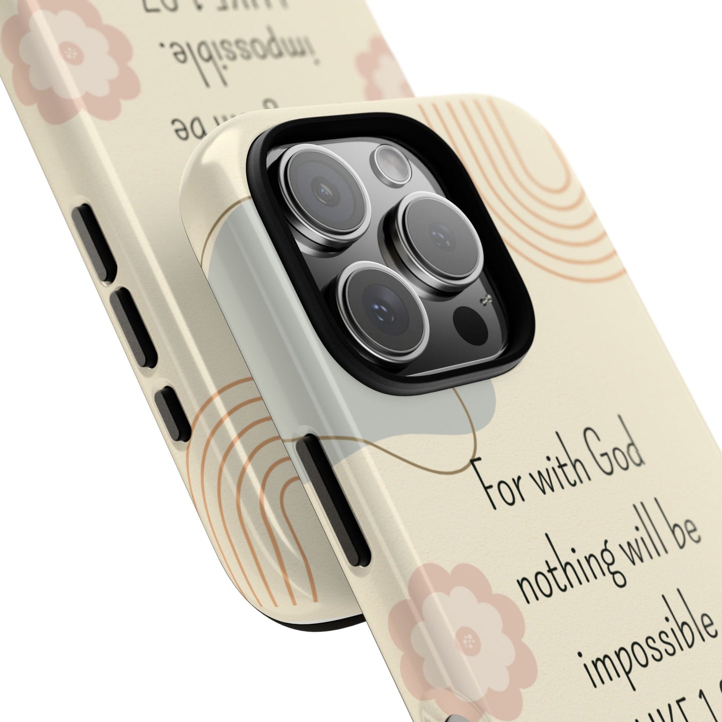 Luke 1:37 Phone Case
