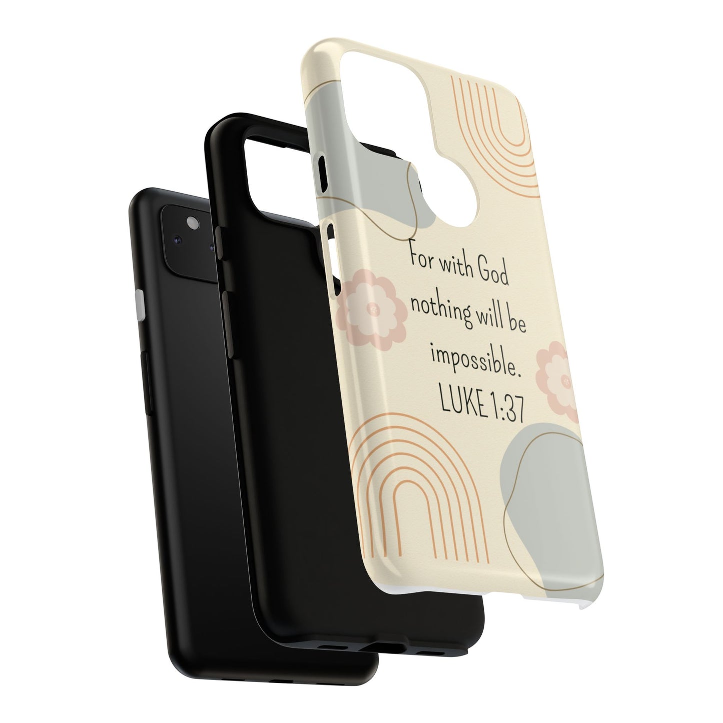 Luke 1:37 Phone Case