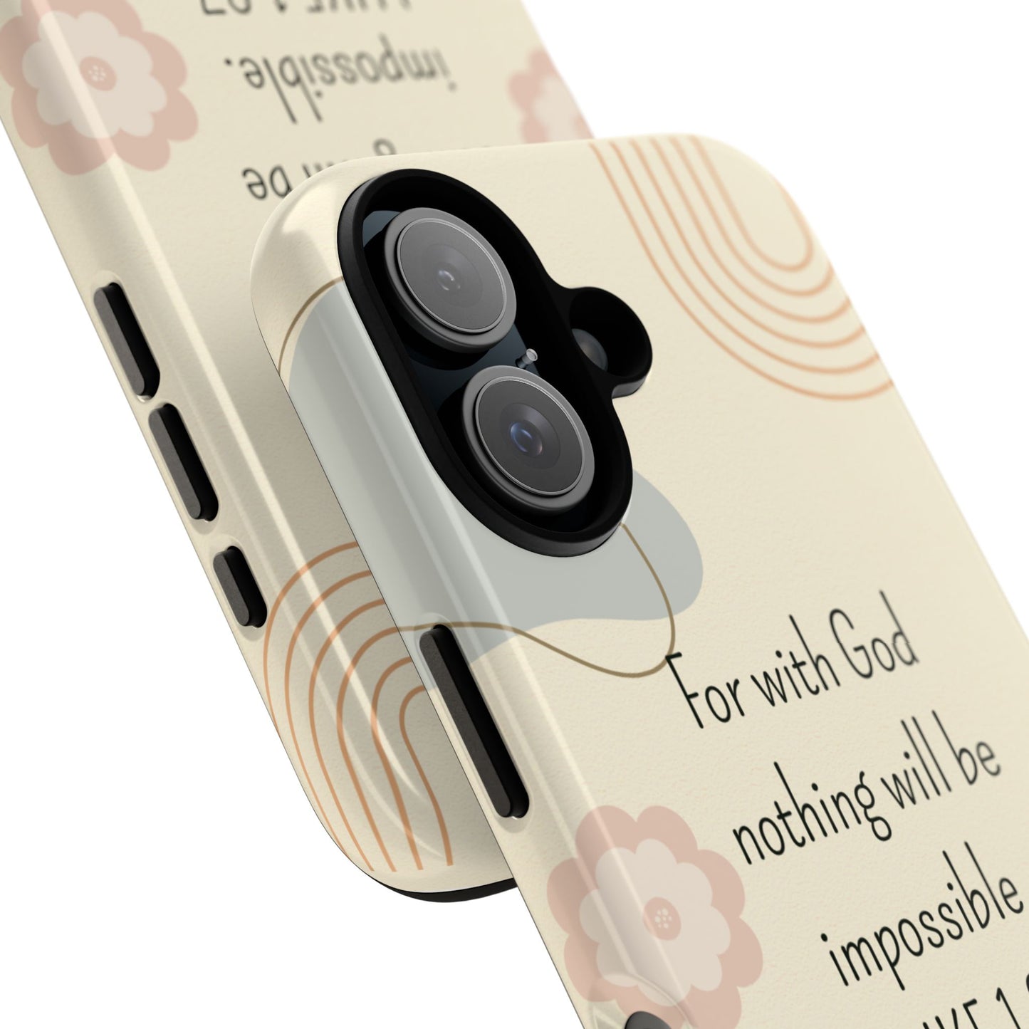 Luke 1:37 Phone Case