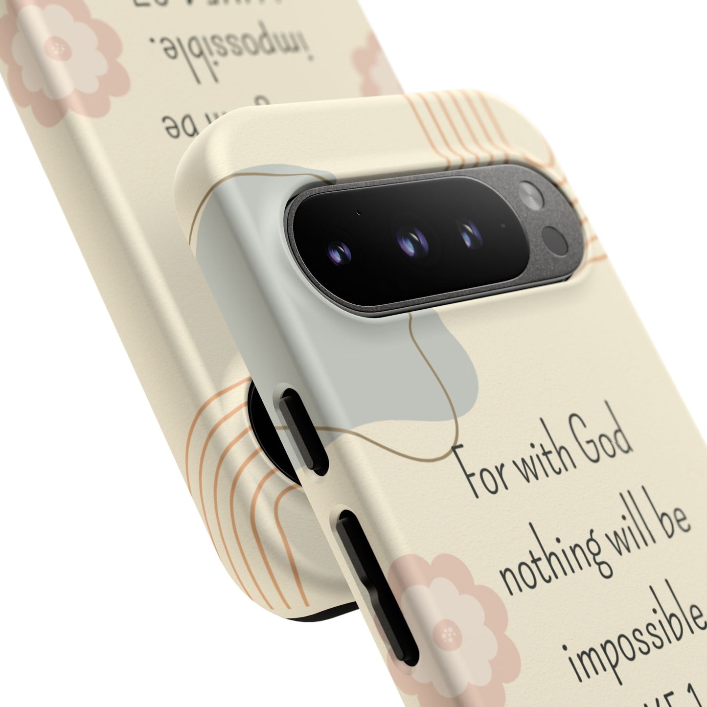 Luke 1:37 Phone Case