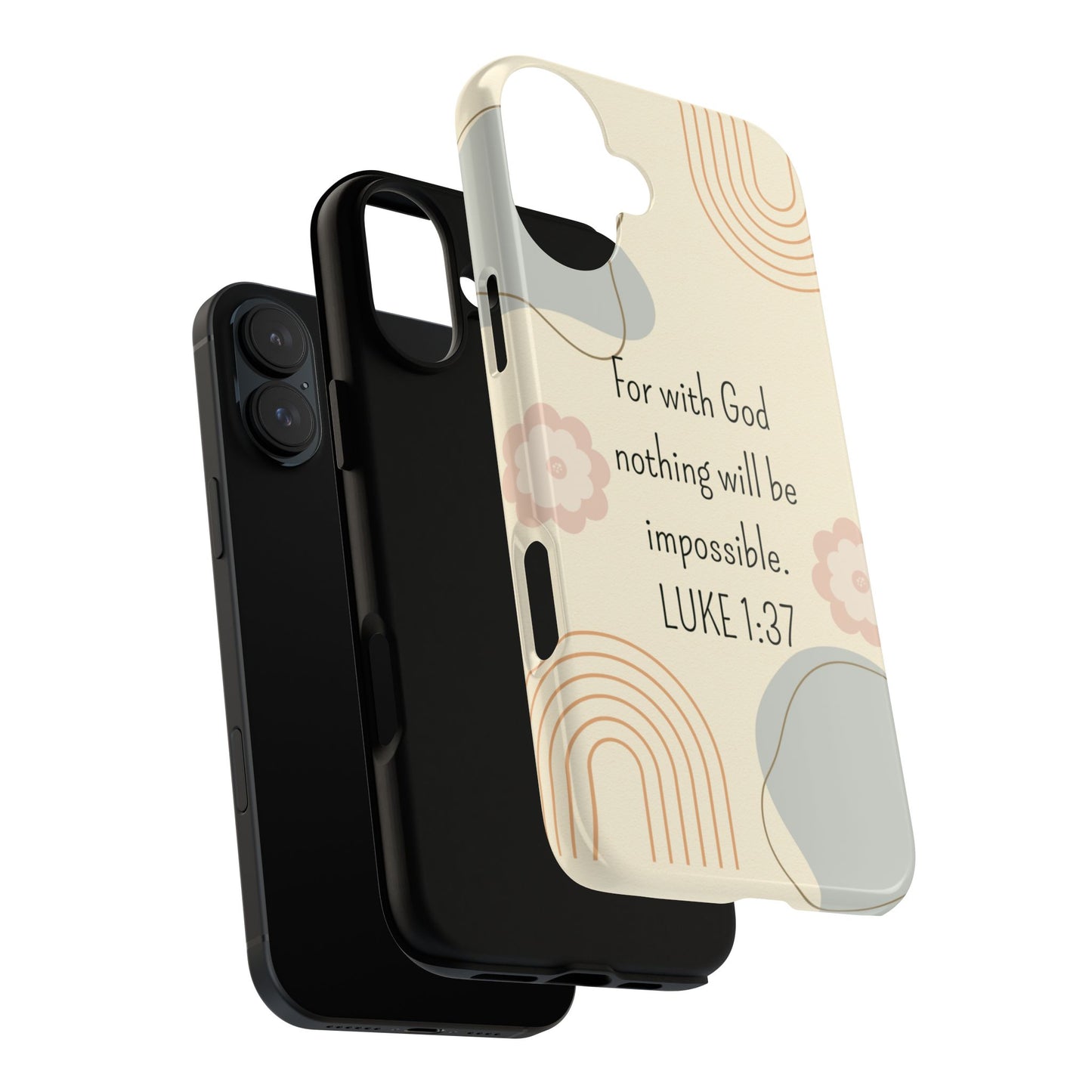 Luke 1:37 Phone Case