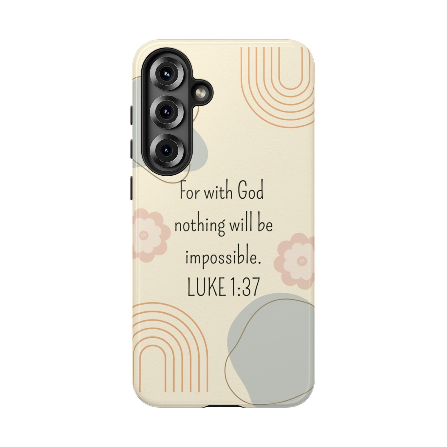 Luke 1:37 Phone Case