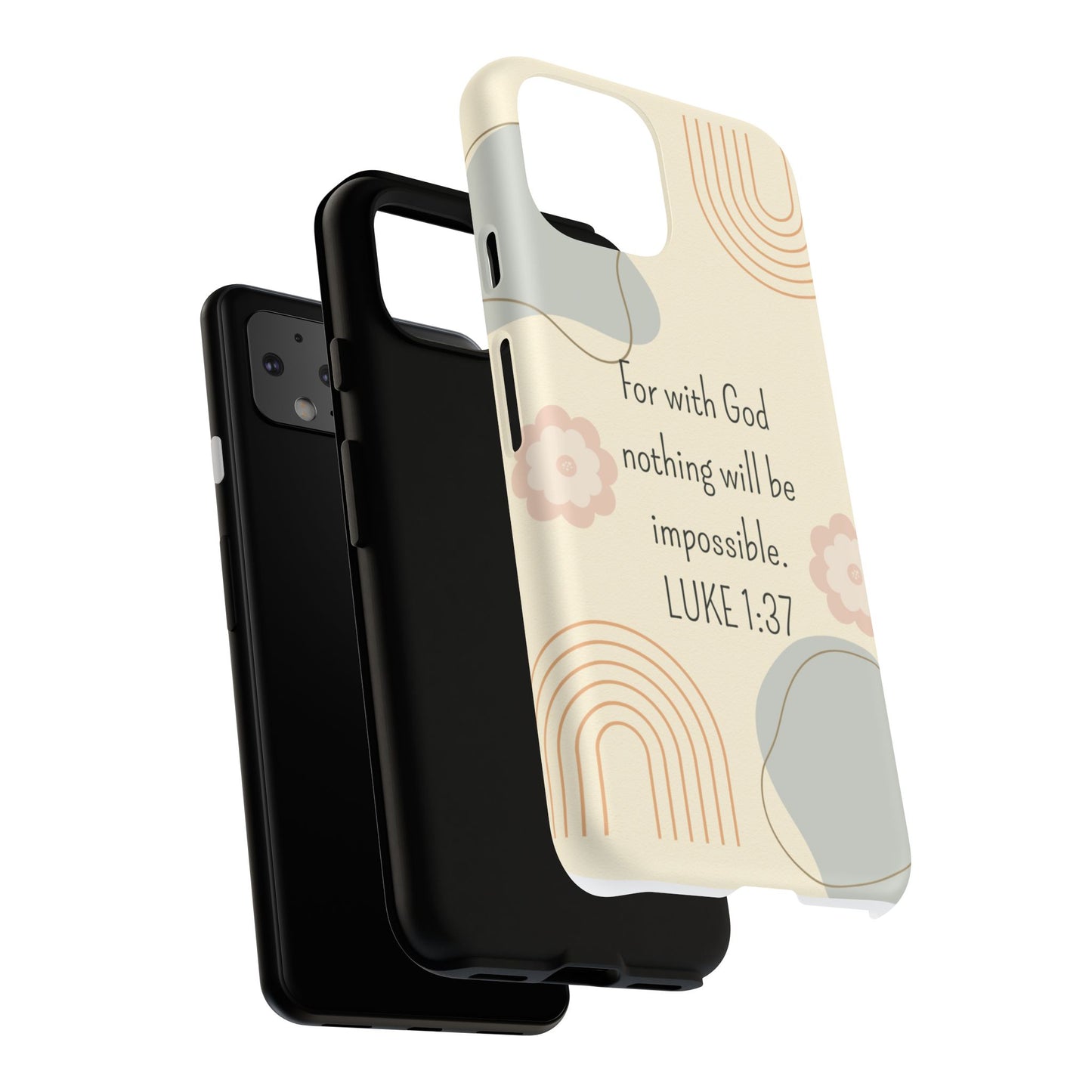 Luke 1:37 Phone Case
