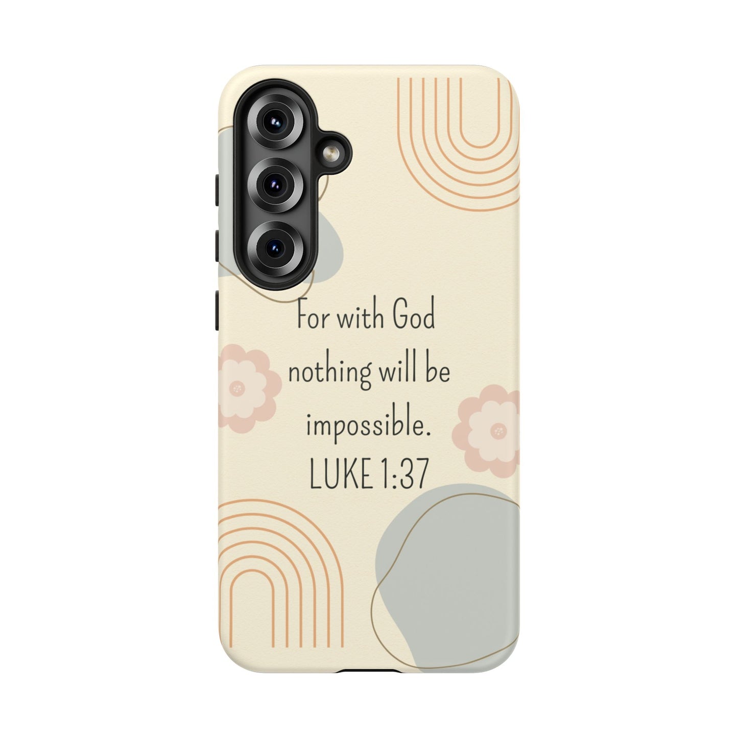 Luke 1:37 Phone Case