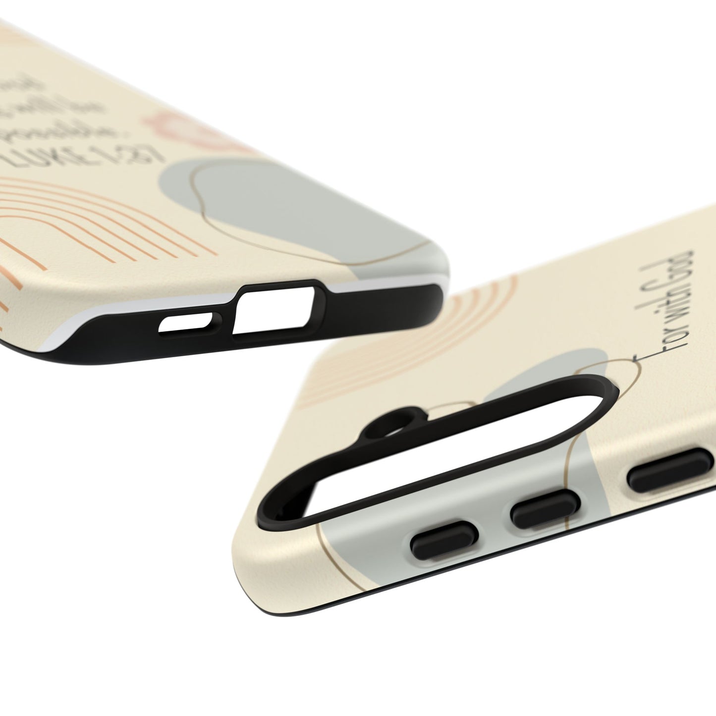 Luke 1:37 Phone Case
