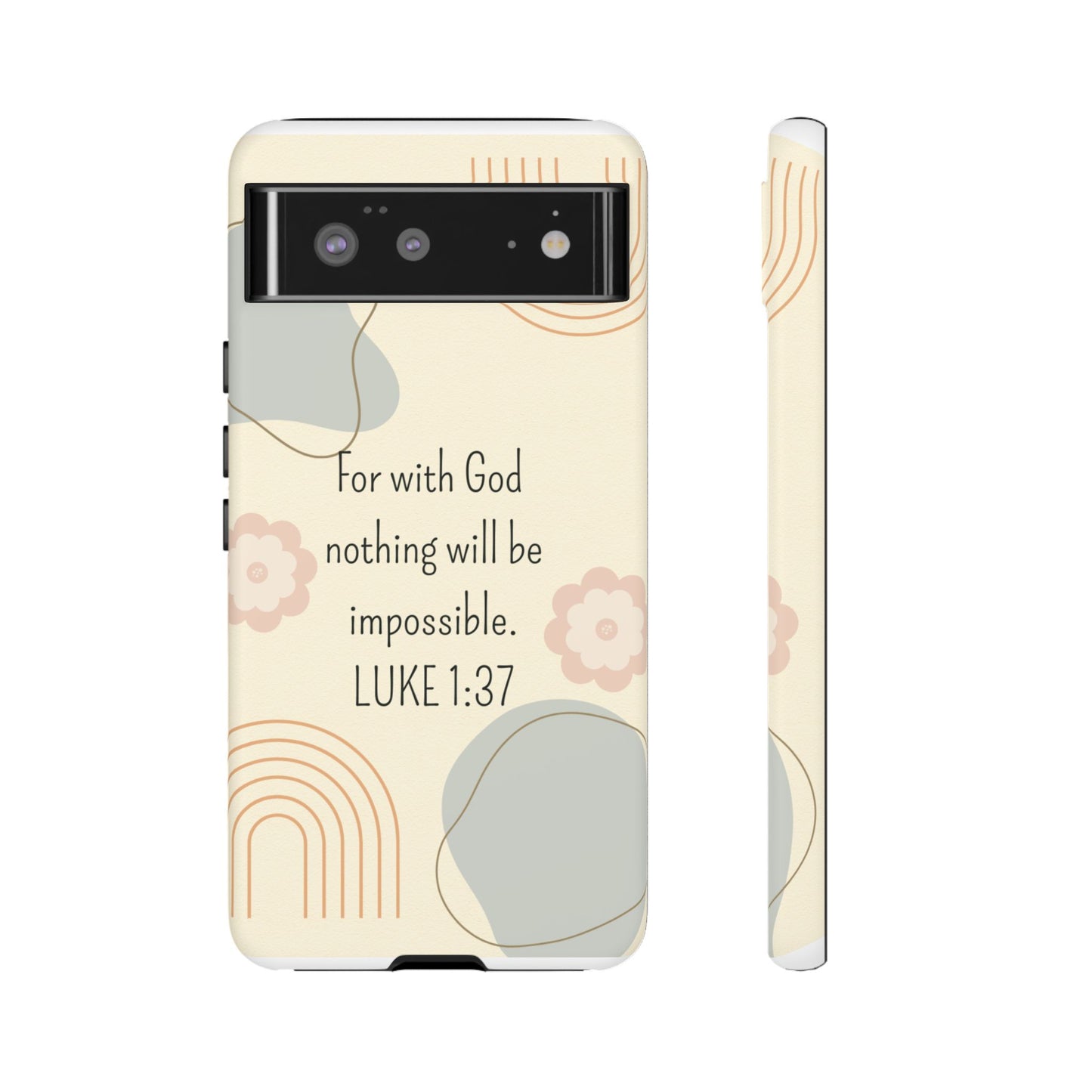 Luke 1:37 Phone Case