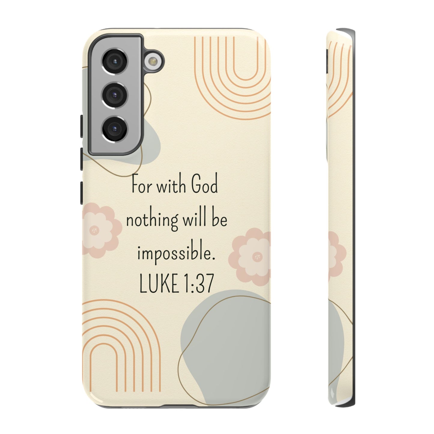Luke 1:37 Phone Case
