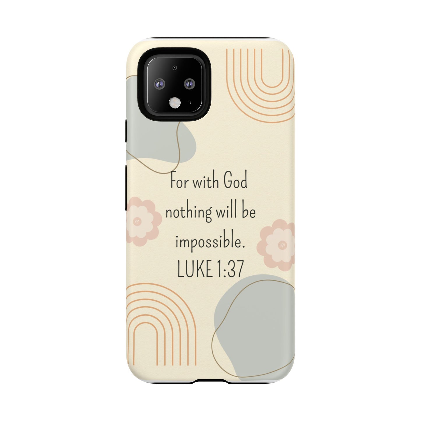 Luke 1:37 Phone Case