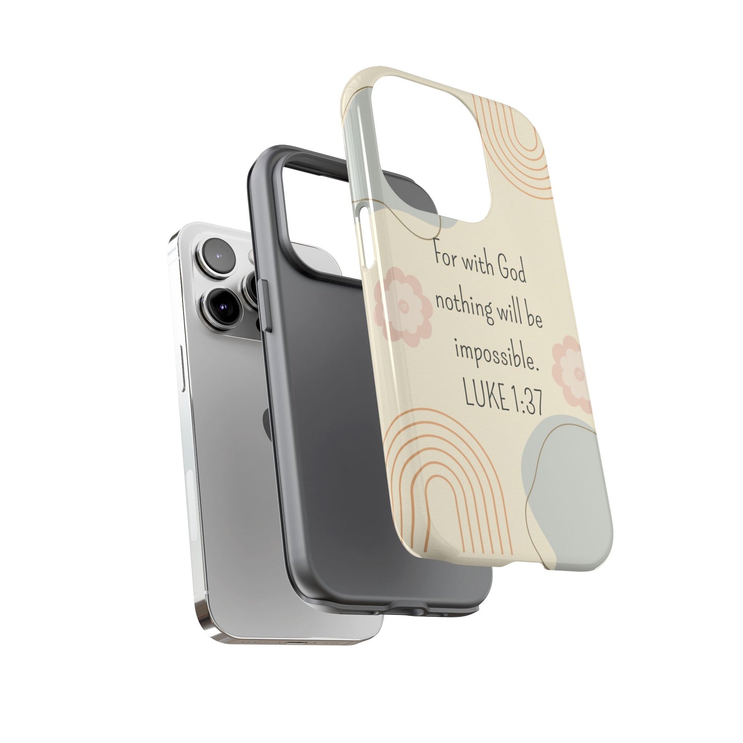 Luke 1:37 Phone Case