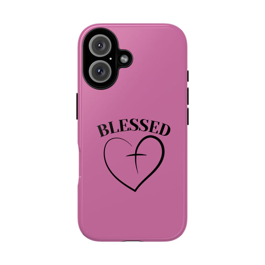Blessed Cross Heart Phone Case