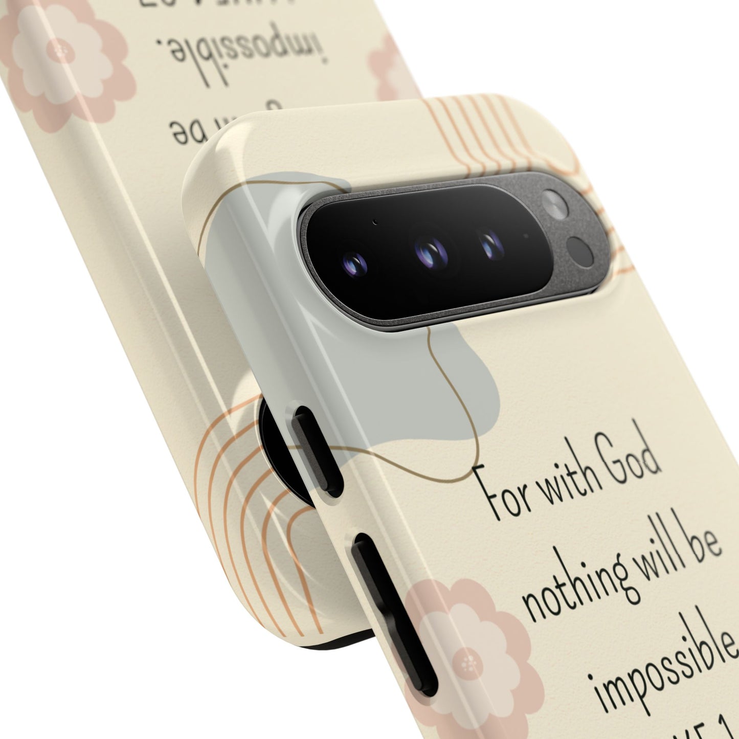 Luke 1:37 Phone Case