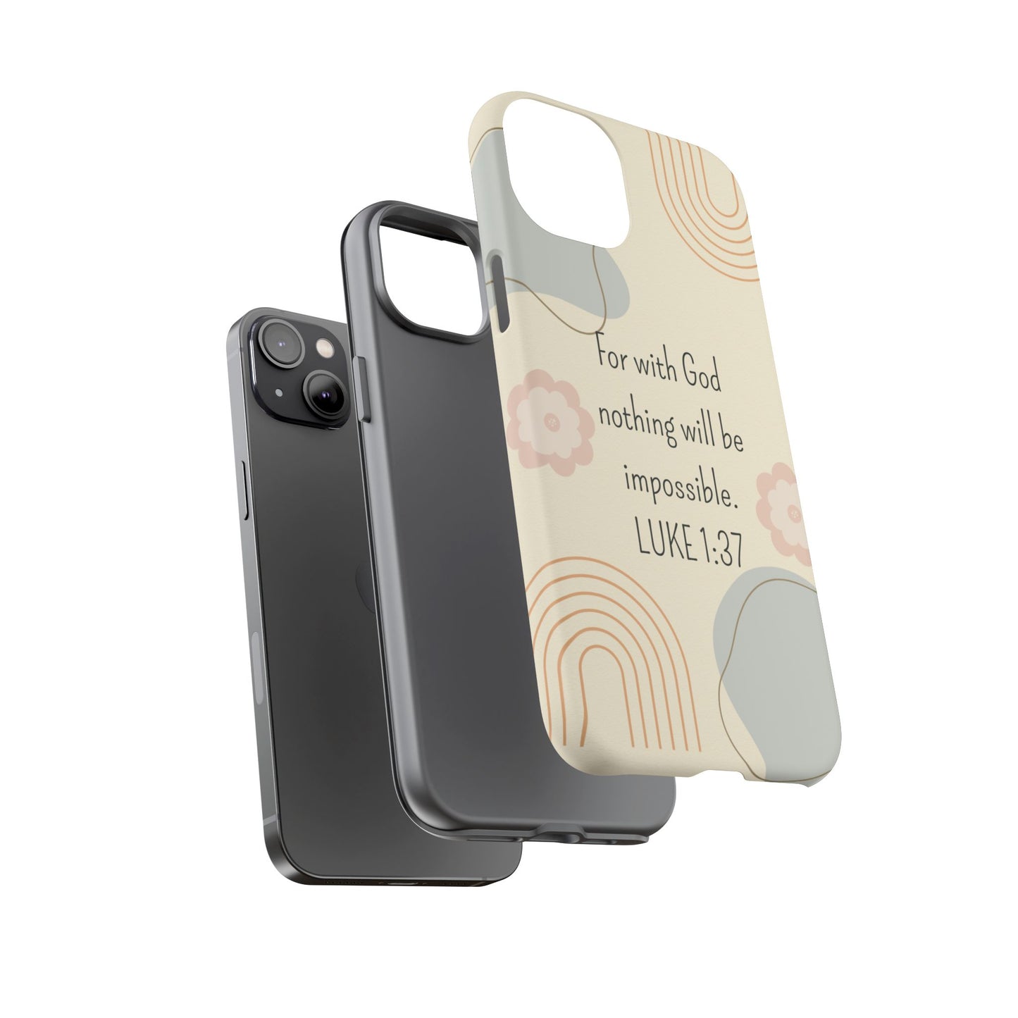 Luke 1:37 Phone Case