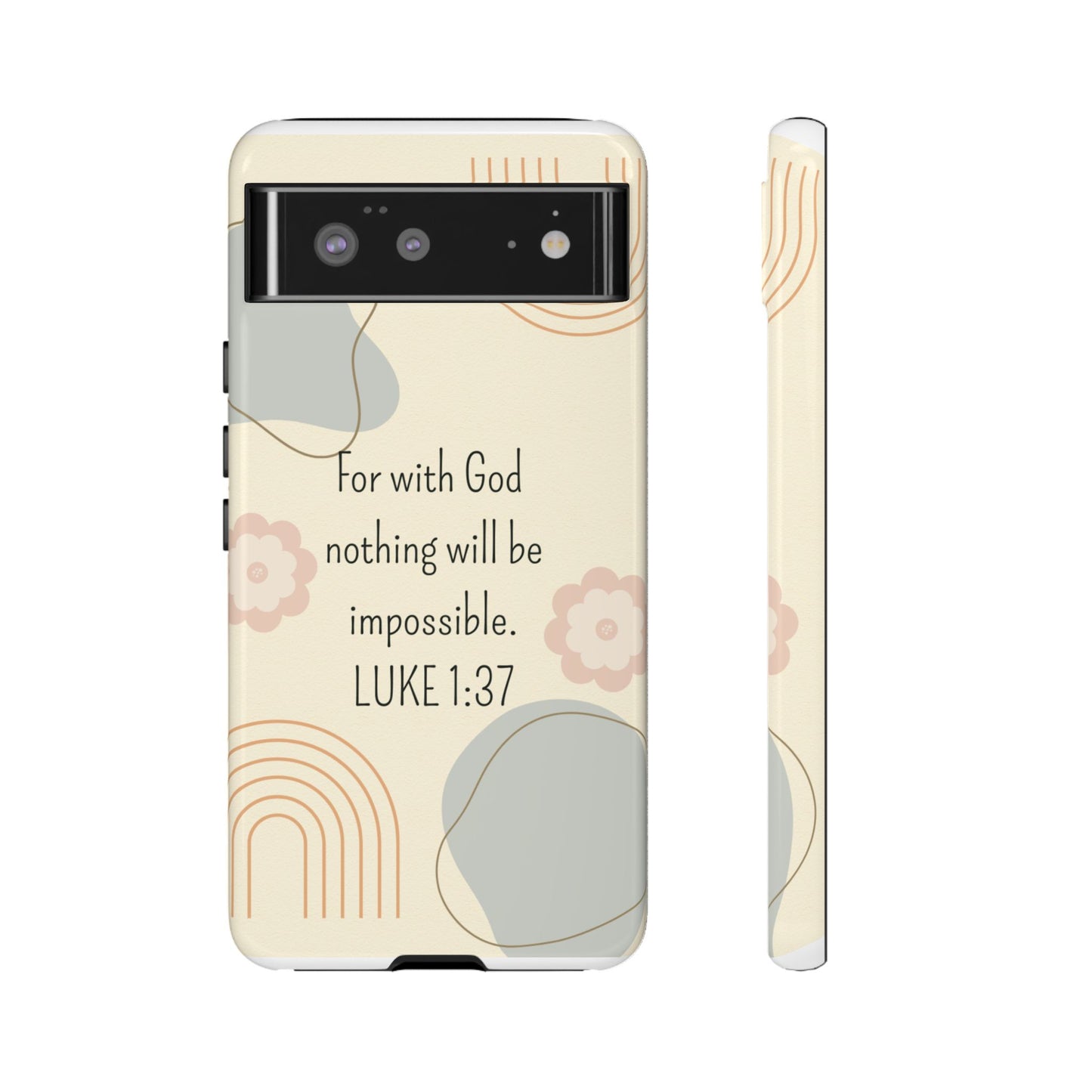 Luke 1:37 Phone Case