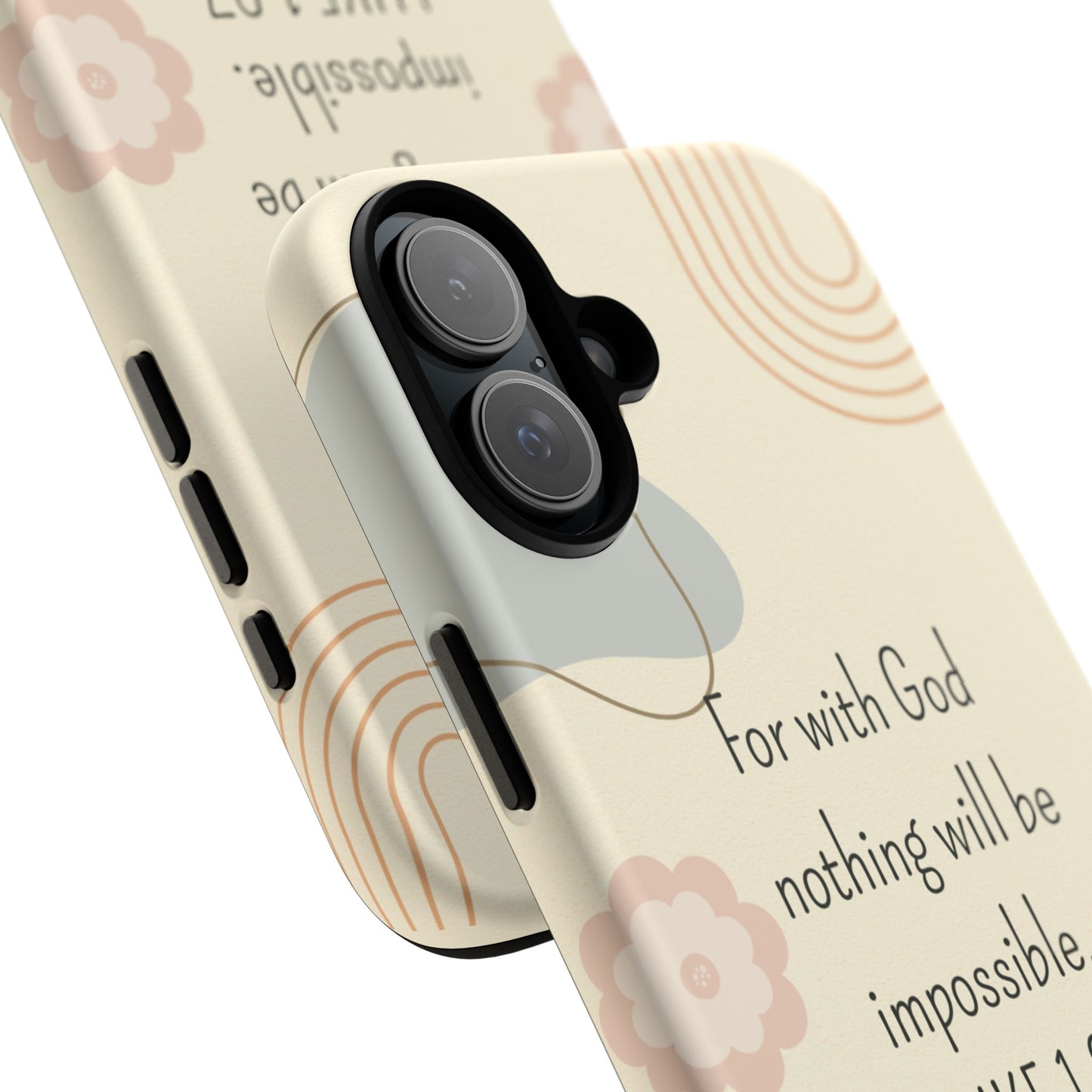 Luke 1:37 Phone Case