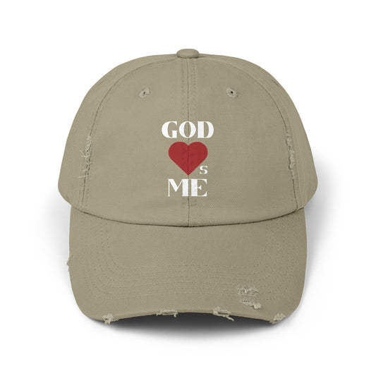 Distressed God Loves Me Cap