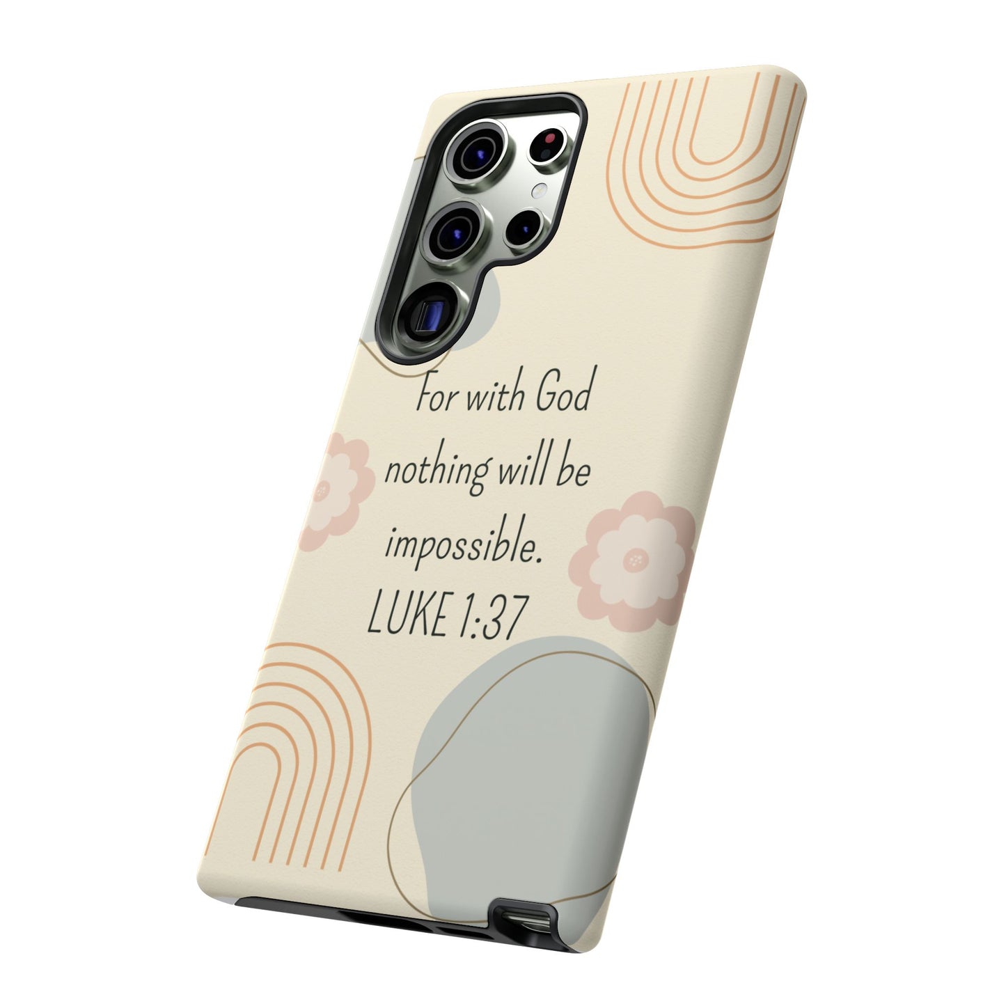 Luke 1:37 Phone Case