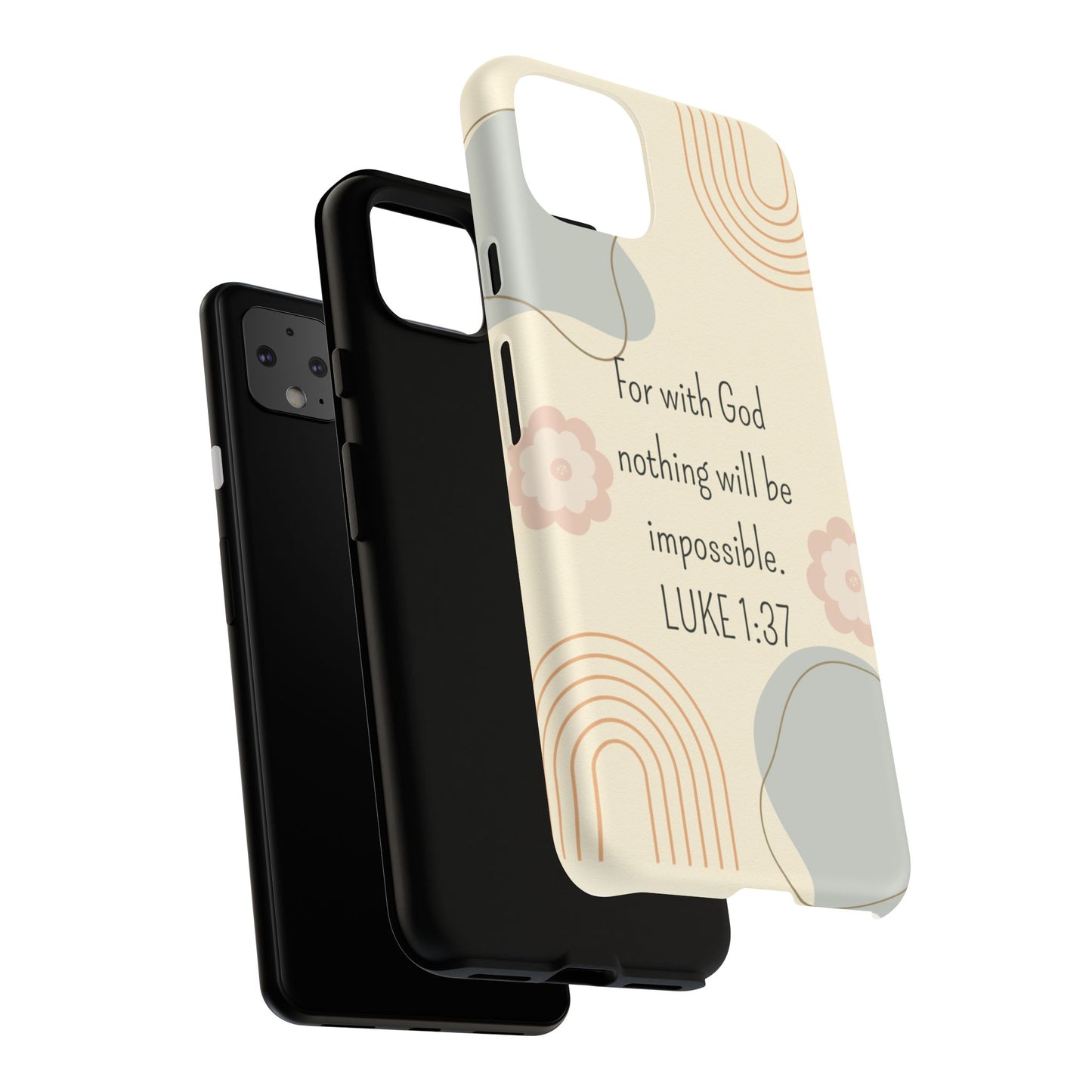 Luke 1:37 Phone Case