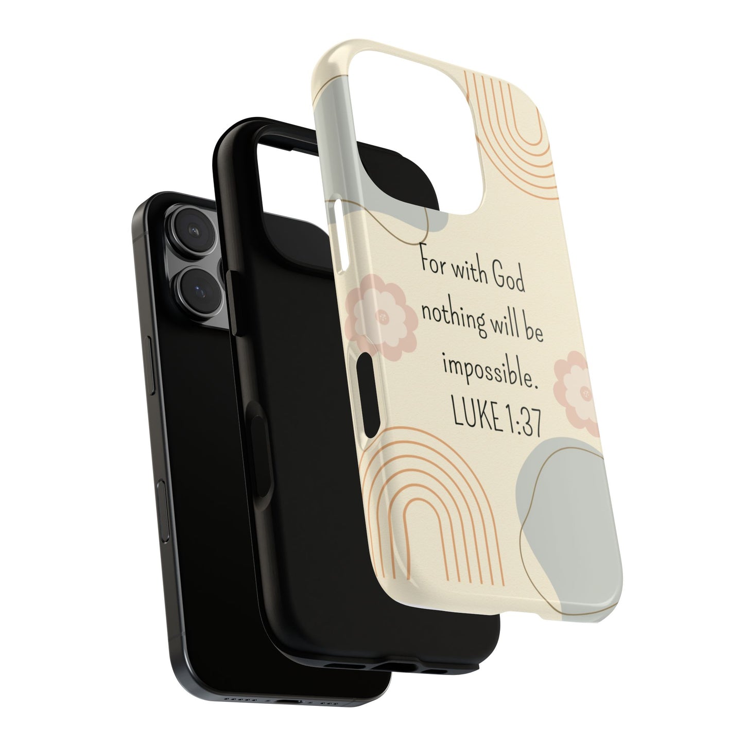 Luke 1:37 Phone Case
