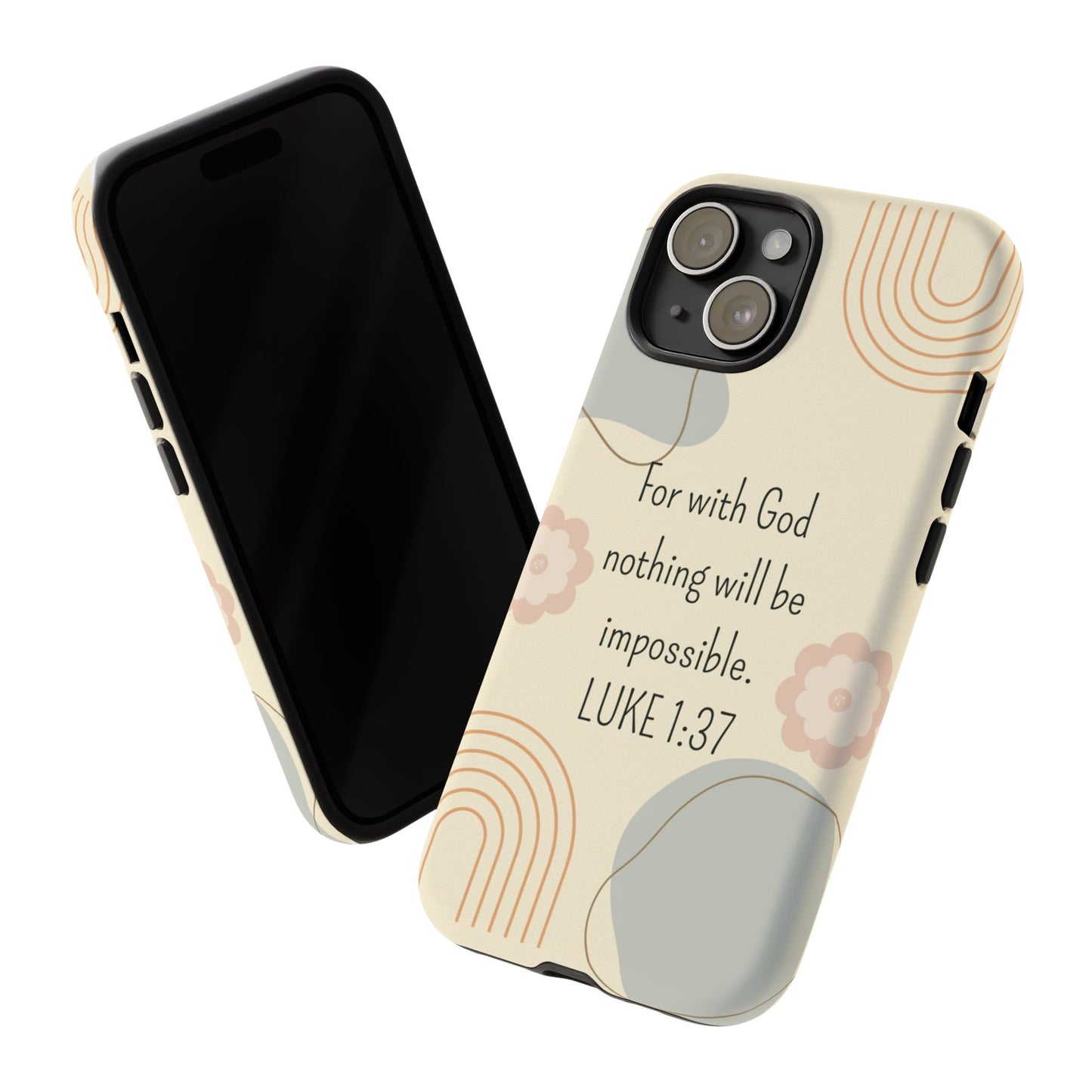 Luke 1:37 Phone Case