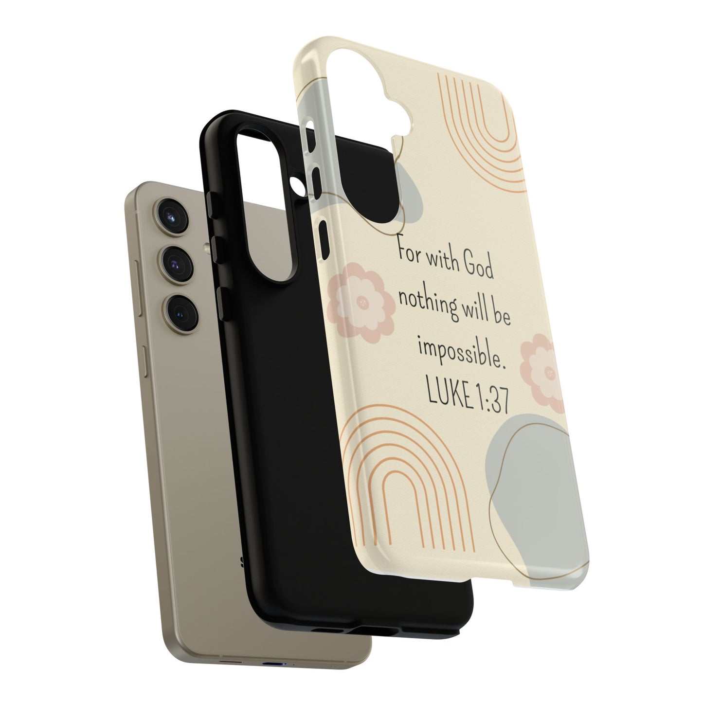 Luke 1:37 Phone Case