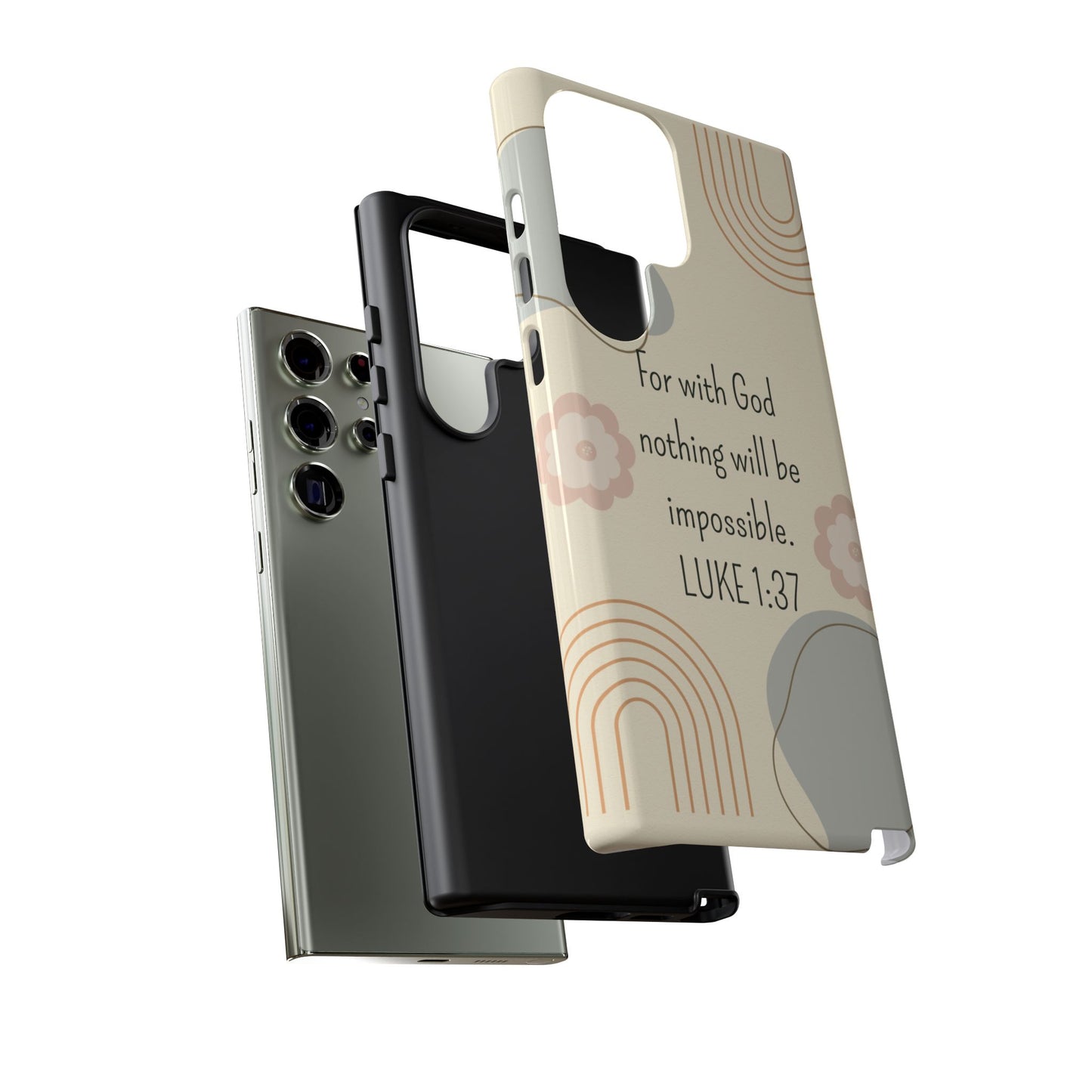 Luke 1:37 Phone Case