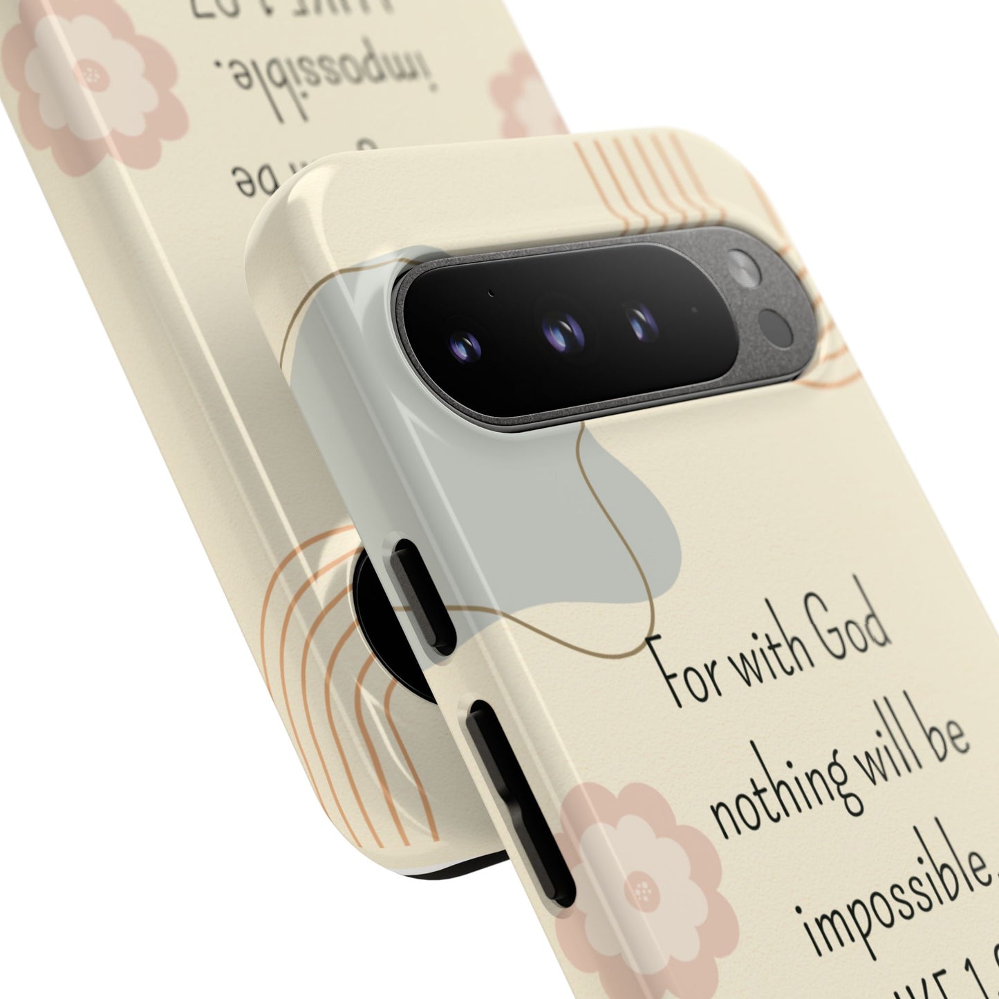 Luke 1:37 Phone Case