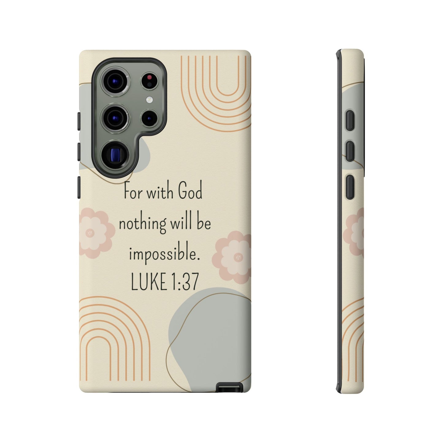 Luke 1:37 Phone Case