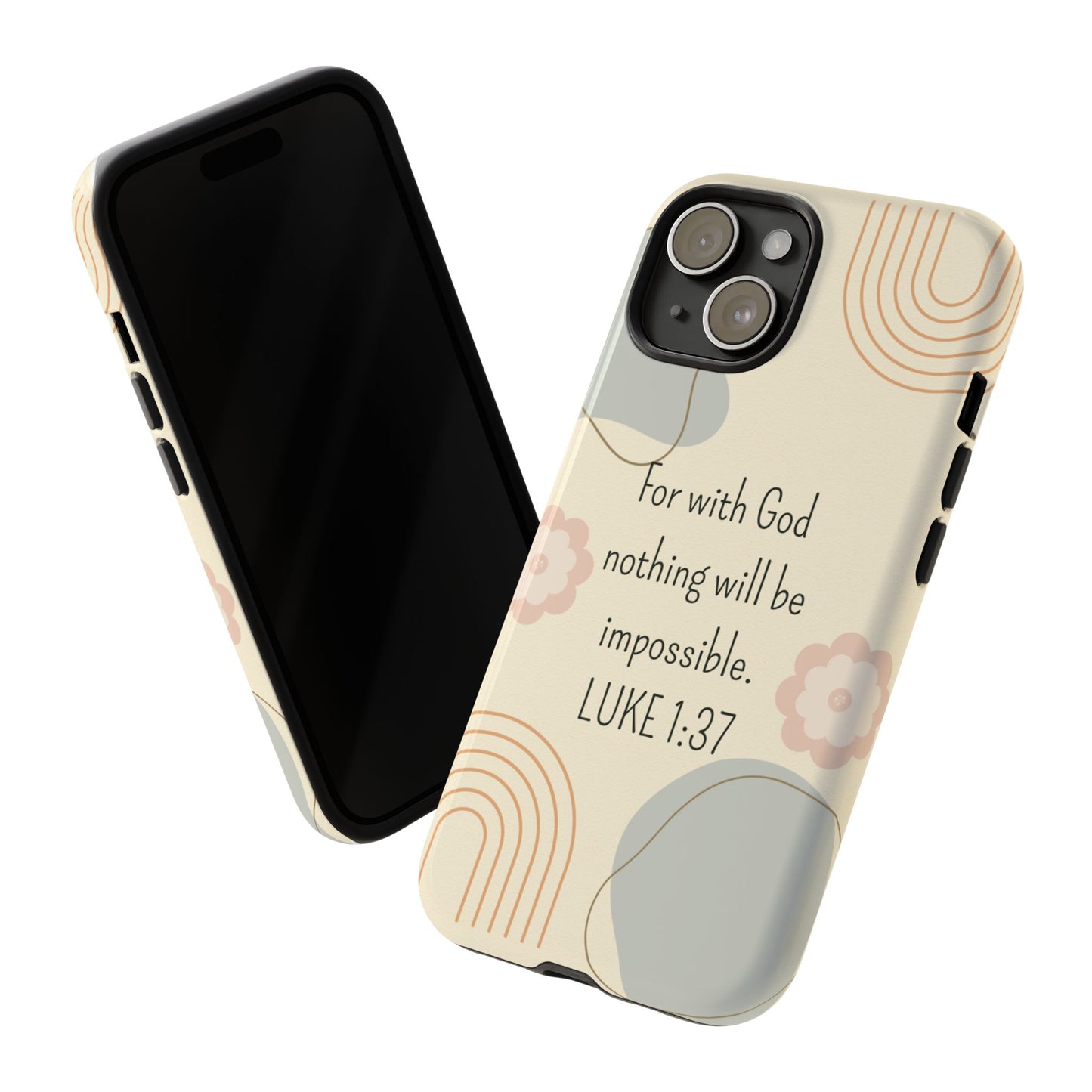 Luke 1:37 Phone Case