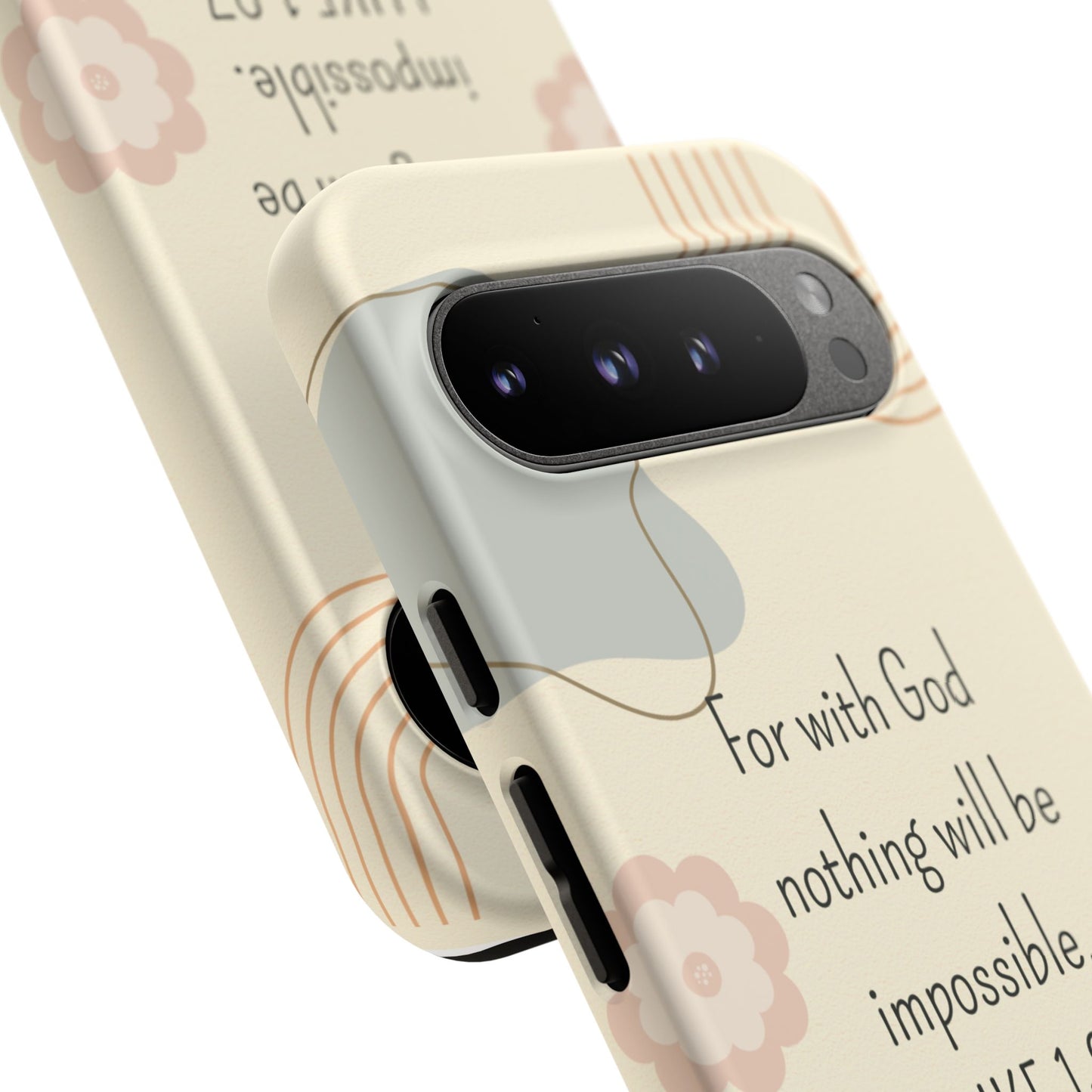 Luke 1:37 Phone Case