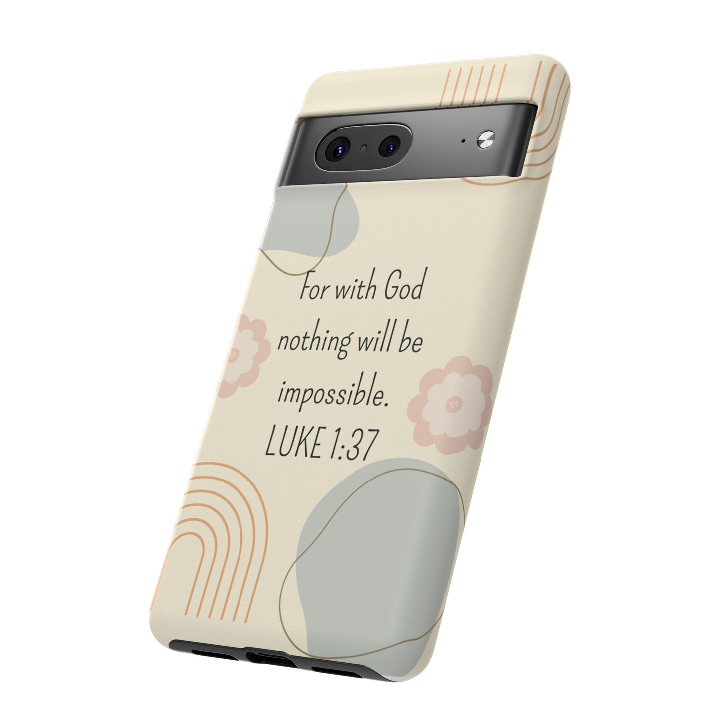 Luke 1:37 Phone Case