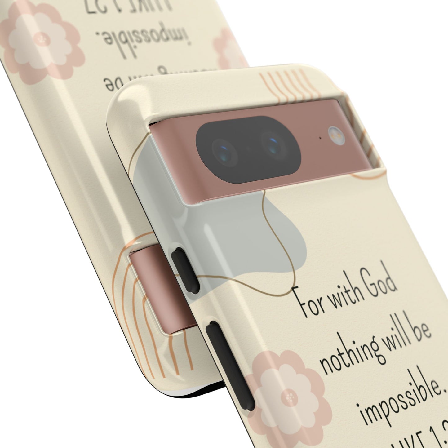 Luke 1:37 Phone Case