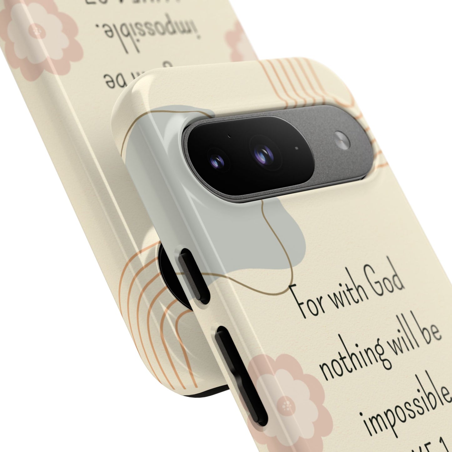 Luke 1:37 Phone Case