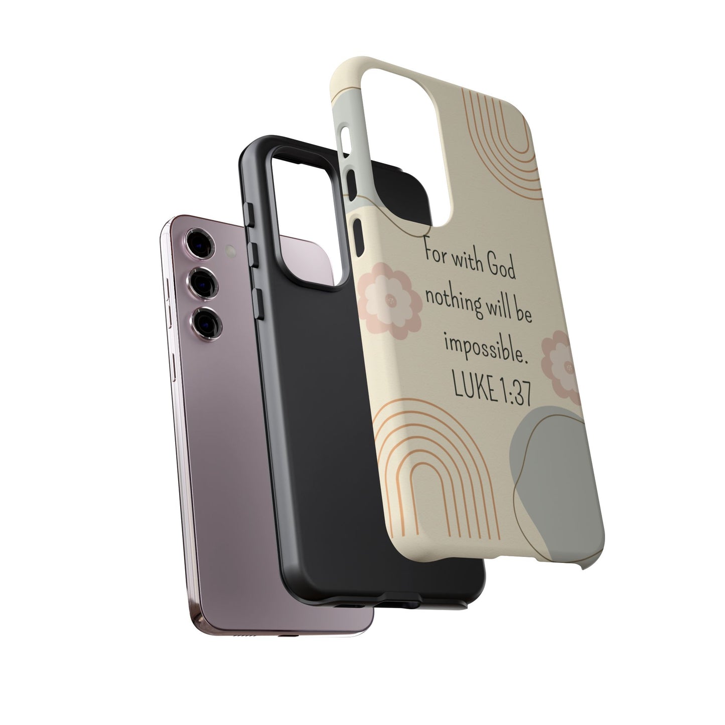 Luke 1:37 Phone Case