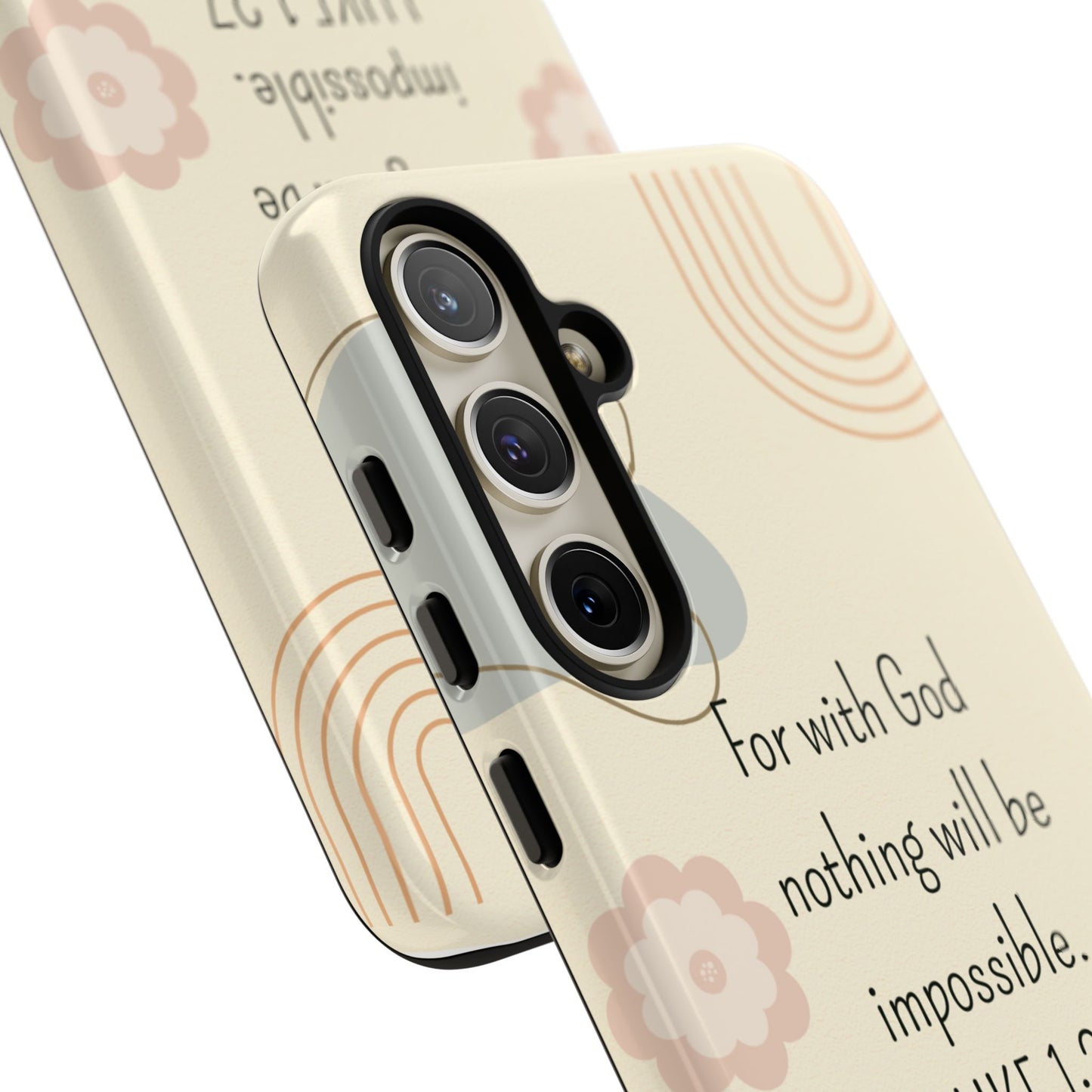 Luke 1:37 Phone Case