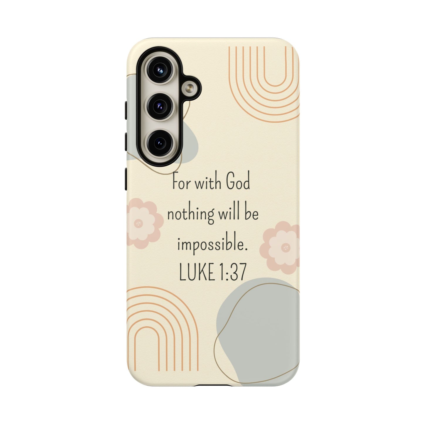 Luke 1:37 Phone Case