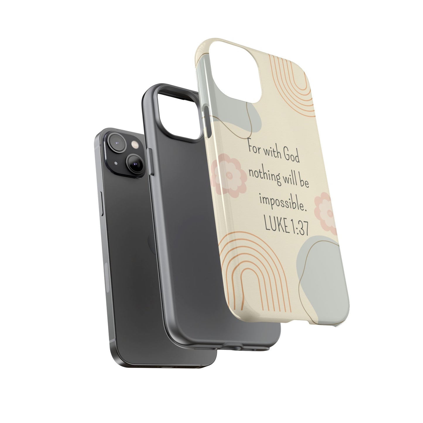 Luke 1:37 Phone Case