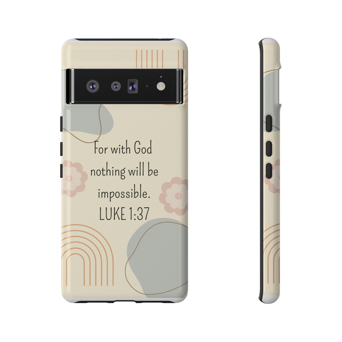 Luke 1:37 Phone Case