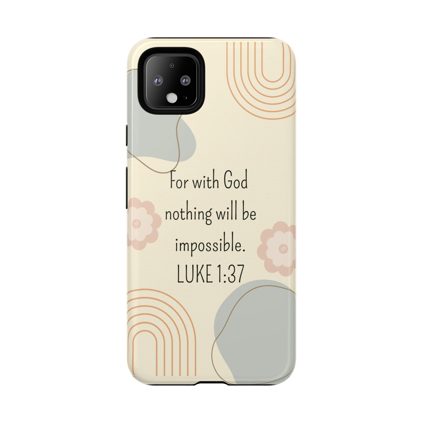 Luke 1:37 Phone Case