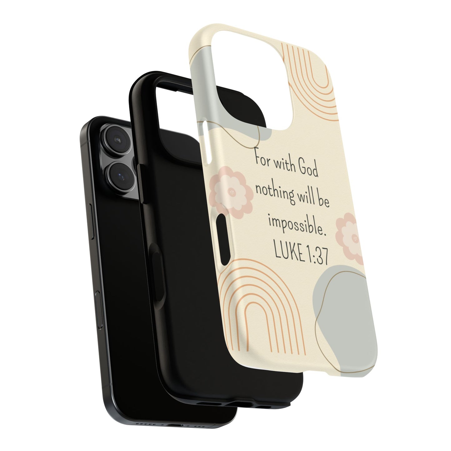 Luke 1:37 Phone Case